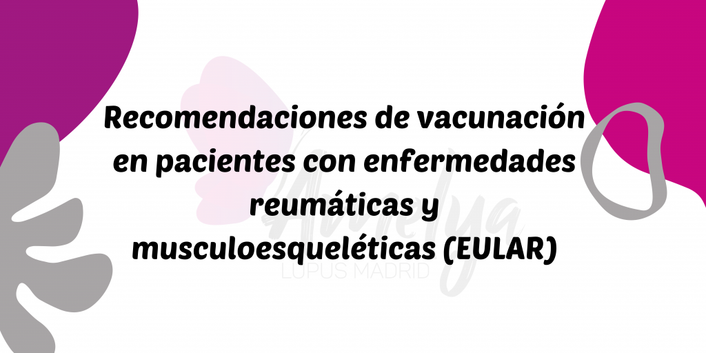 Recomendaciones de vacunación EULAR